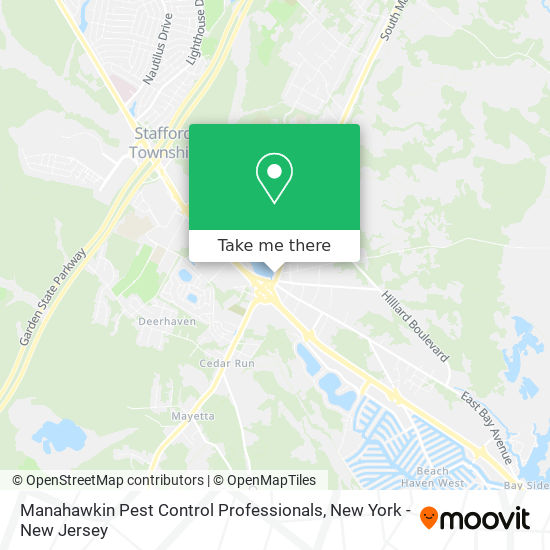 Mapa de Manahawkin Pest Control Professionals