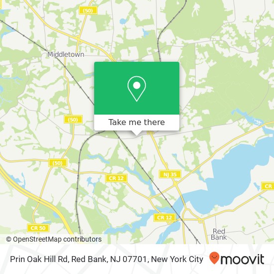 Prin Oak Hill Rd, Red Bank, NJ 07701 map