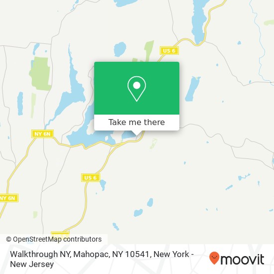 Mapa de Walkthrough NY, Mahopac, NY 10541