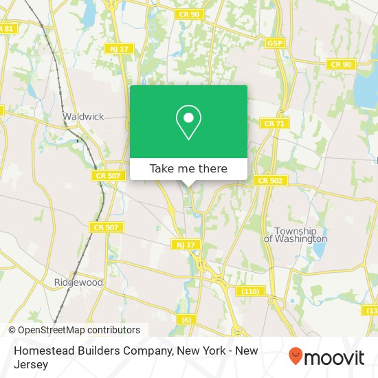 Homestead Builders Company map