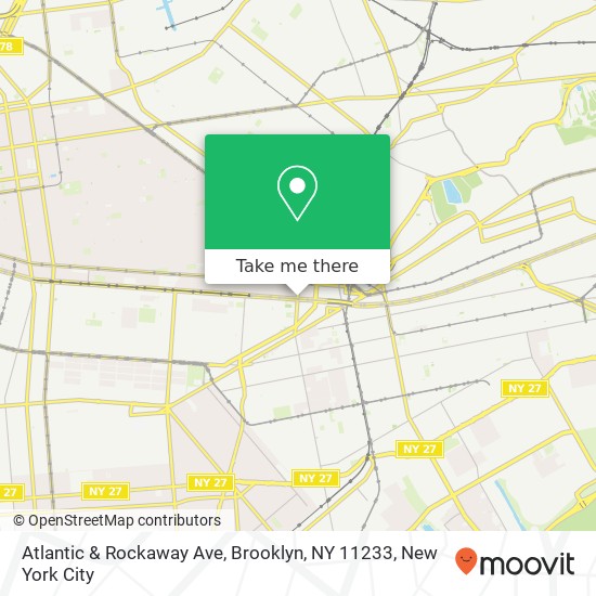 Atlantic & Rockaway Ave, Brooklyn, NY 11233 map