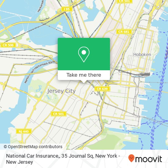 National Car Insurance,, 35 Journal Sq map