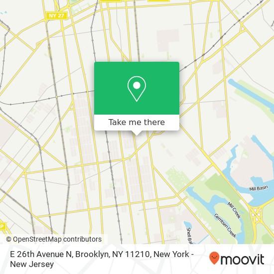 E 26th Avenue N, Brooklyn, NY 11210 map