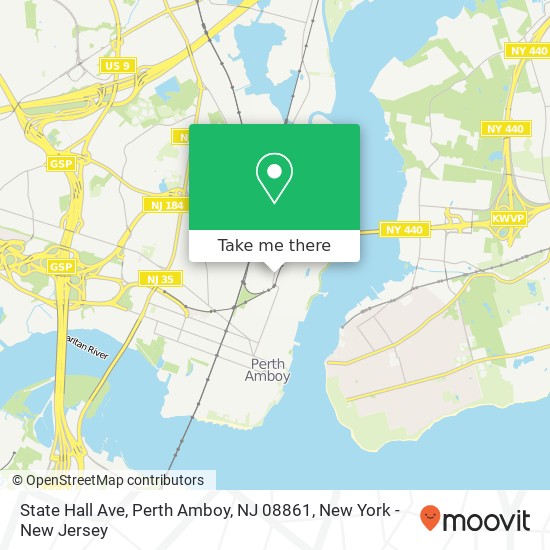 State Hall Ave, Perth Amboy, NJ 08861 map
