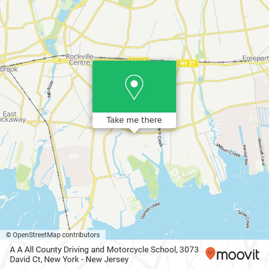 A A All County Driving and Motorcycle School, 3073 David Ct map