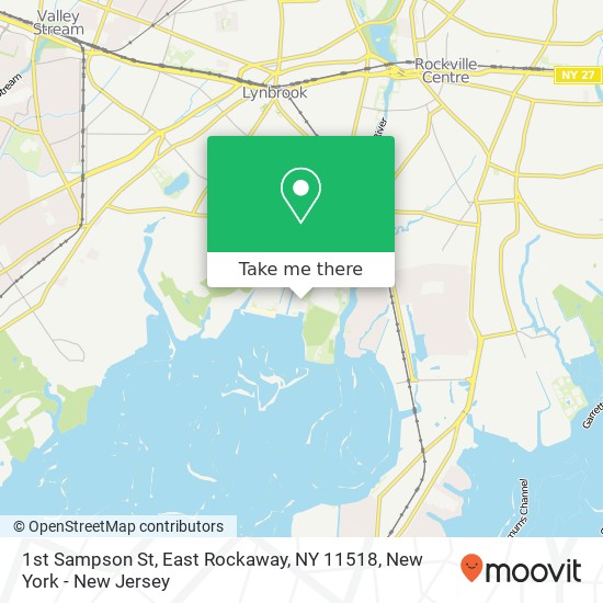 Mapa de 1st Sampson St, East Rockaway, NY 11518
