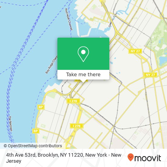 4th Ave 53rd, Brooklyn, NY 11220 map