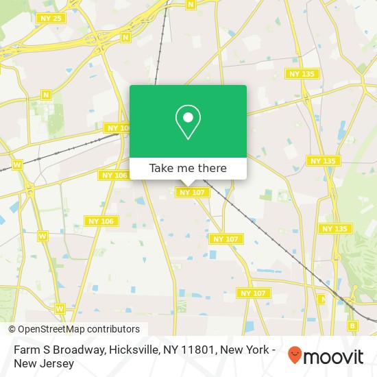 Mapa de Farm S Broadway, Hicksville, NY 11801