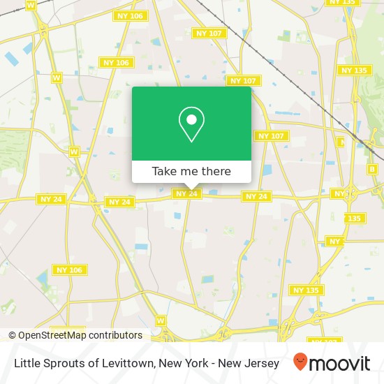 Little Sprouts of Levittown map