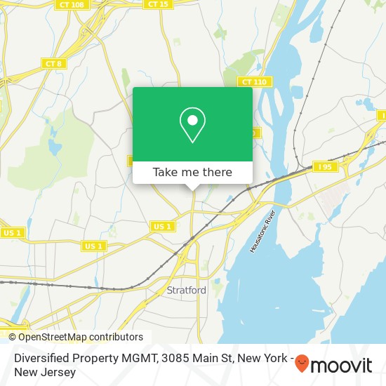 Mapa de Diversified Property MGMT, 3085 Main St