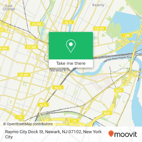 Raymo City Dock St, Newark, NJ 07102 map