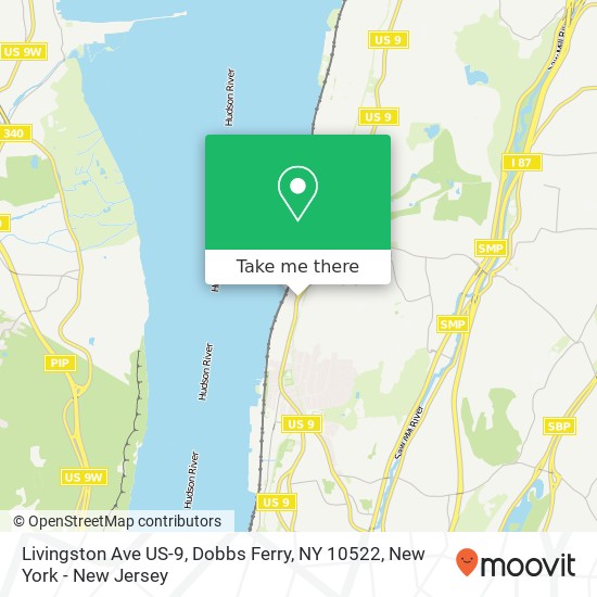 Mapa de Livingston Ave US-9, Dobbs Ferry, NY 10522