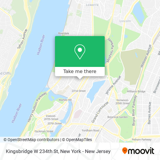 Mapa de Kingsbridge W 234th St