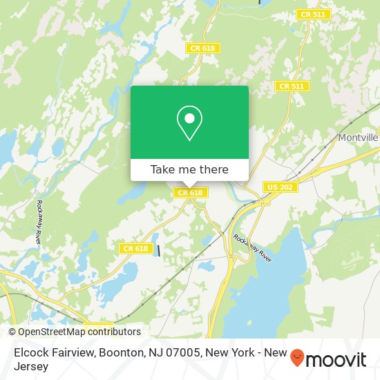 Mapa de Elcock Fairview, Boonton, NJ 07005