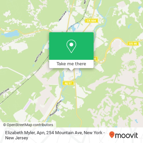 Elizabeth Myler, Apn, 254 Mountain Ave map