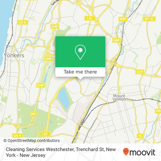 Cleaning Services Westchester, Trenchard St map