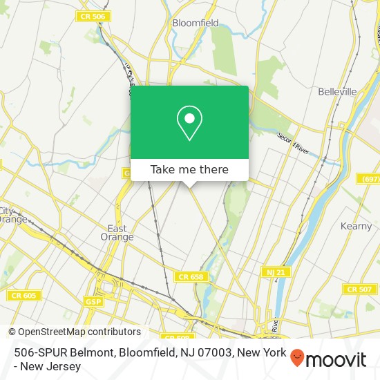 506-SPUR Belmont, Bloomfield, NJ 07003 map