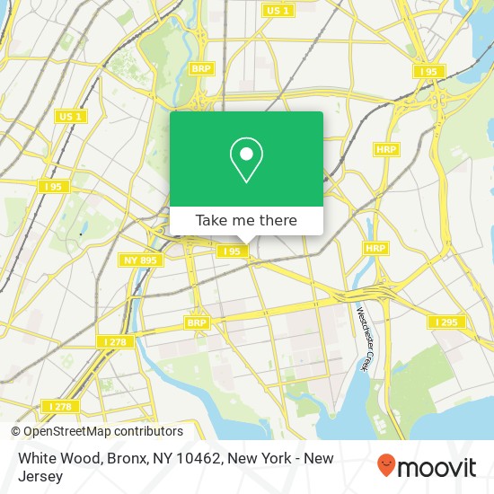 White Wood, Bronx, NY 10462 map