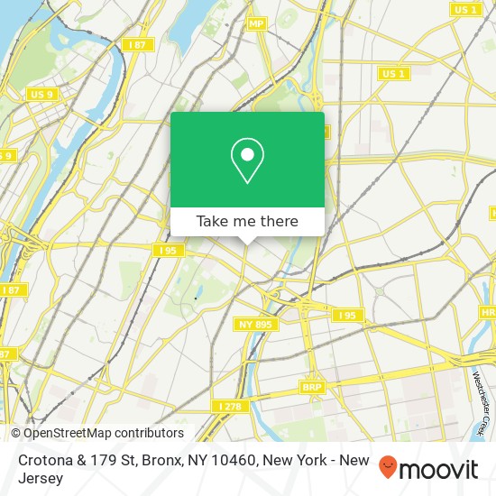 Crotona & 179 St, Bronx, NY 10460 map