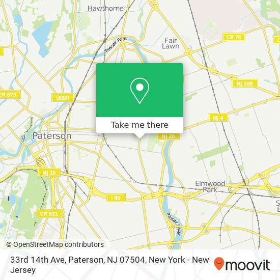 33rd 14th Ave, Paterson, NJ 07504 map