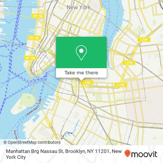 Manhattan Brg Nassau St, Brooklyn, NY 11201 map