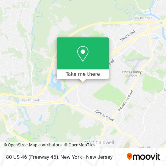 Mapa de 80 US-46 (Freeway 46)