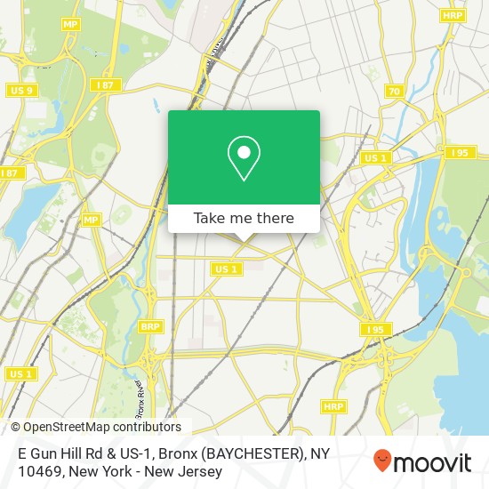 E Gun Hill Rd & US-1, Bronx (BAYCHESTER), NY 10469 map