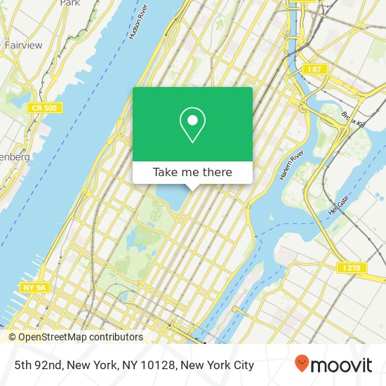 5th 92nd, New York, NY 10128 map