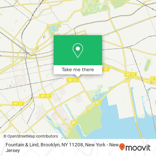 Mapa de Fountain & Lind, Brooklyn, NY 11208