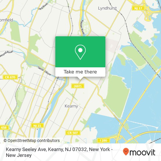 Kearny Seeley Ave, Kearny, NJ 07032 map