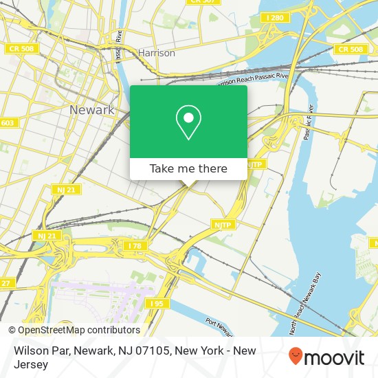 Wilson Par, Newark, NJ 07105 map
