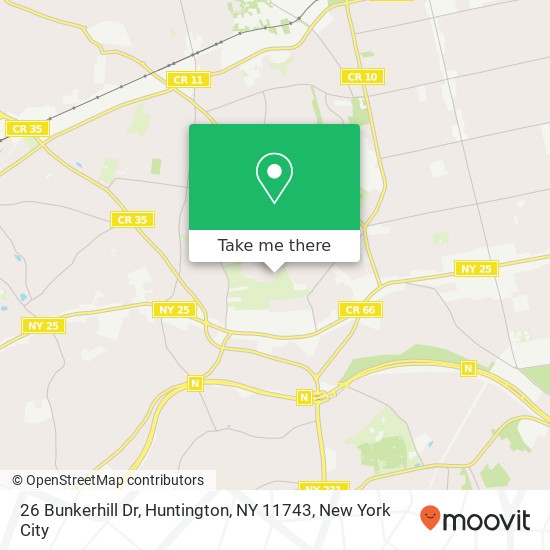 26 Bunkerhill Dr, Huntington, NY 11743 map