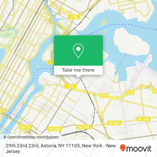 Mapa de 29th 23rd 23rd, Astoria, NY 11105
