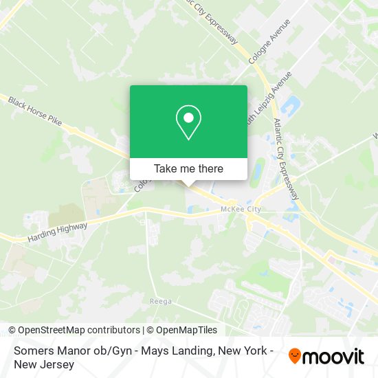 Mapa de Somers Manor ob / Gyn - Mays Landing