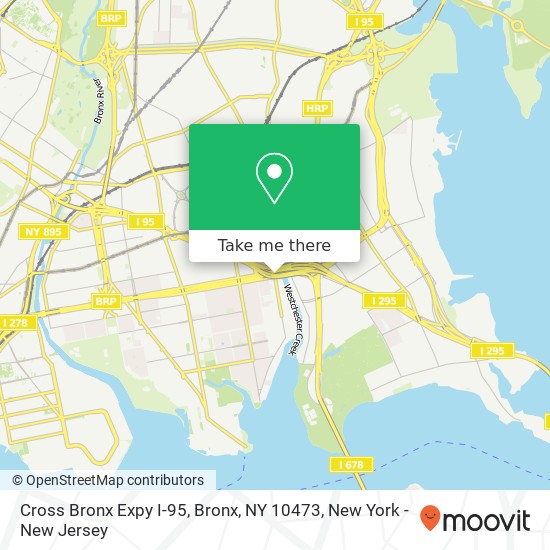 Cross Bronx Expy I-95, Bronx, NY 10473 map