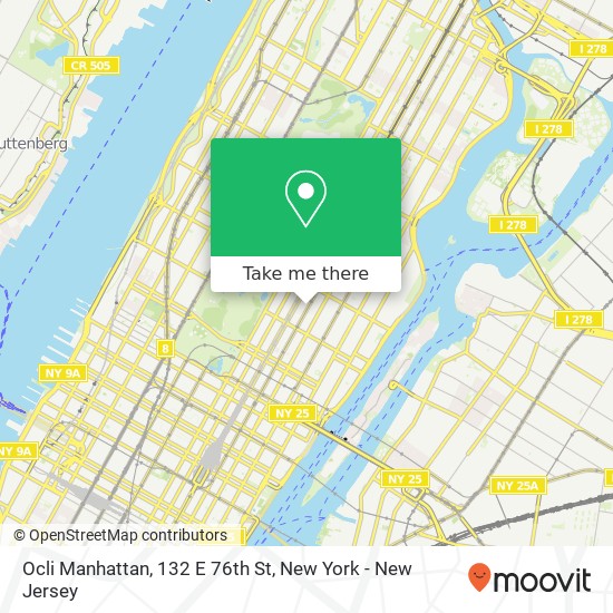 Ocli Manhattan, 132 E 76th St map