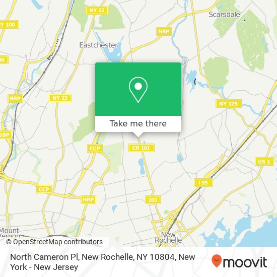 North Cameron Pl, New Rochelle, NY 10804 map