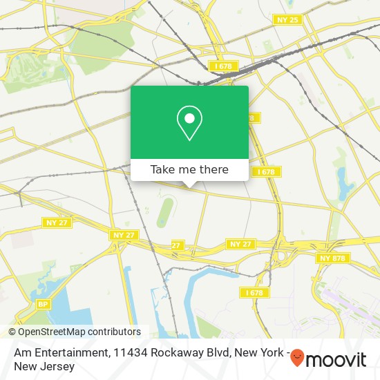 Mapa de Am Entertainment, 11434 Rockaway Blvd