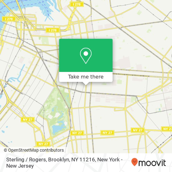 Mapa de Sterling / Rogers, Brooklyn, NY 11216