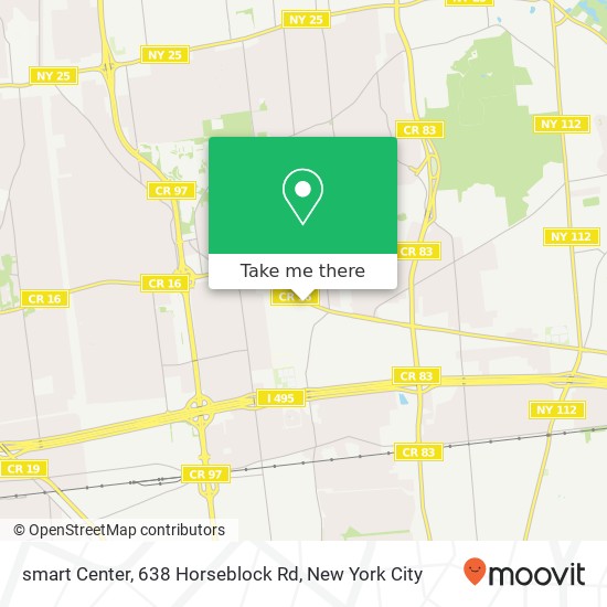 Mapa de smart Center, 638 Horseblock Rd