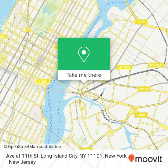 Mapa de Ave at 11th St, Long Island City, NY 11101