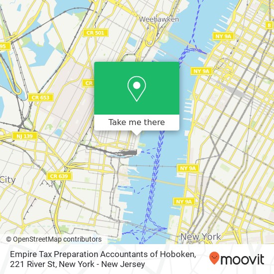 Mapa de Empire Tax Preparation Accountants of Hoboken, 221 River St