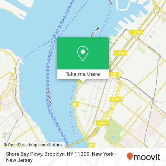 Mapa de Shore Bay Pkwy, Brooklyn, NY 11209