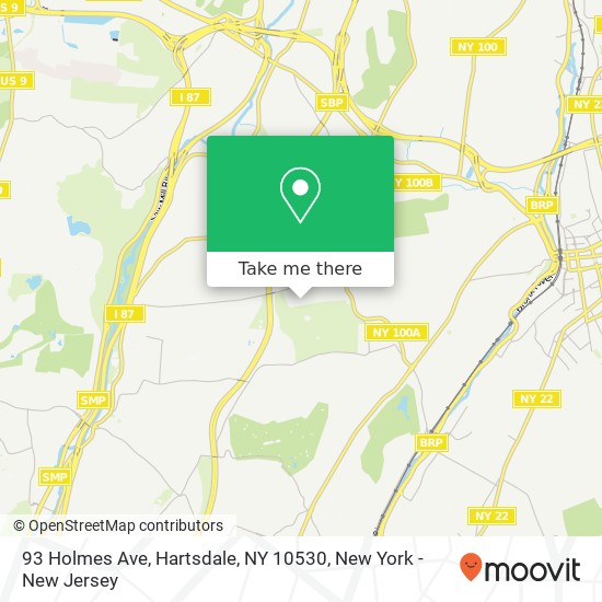 93 Holmes Ave, Hartsdale, NY 10530 map