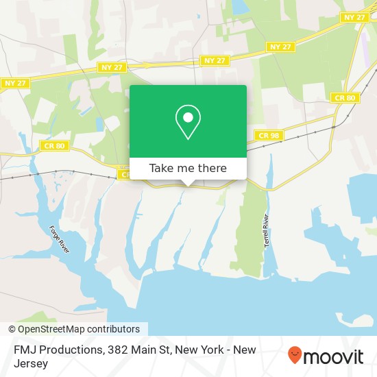 FMJ Productions, 382 Main St map