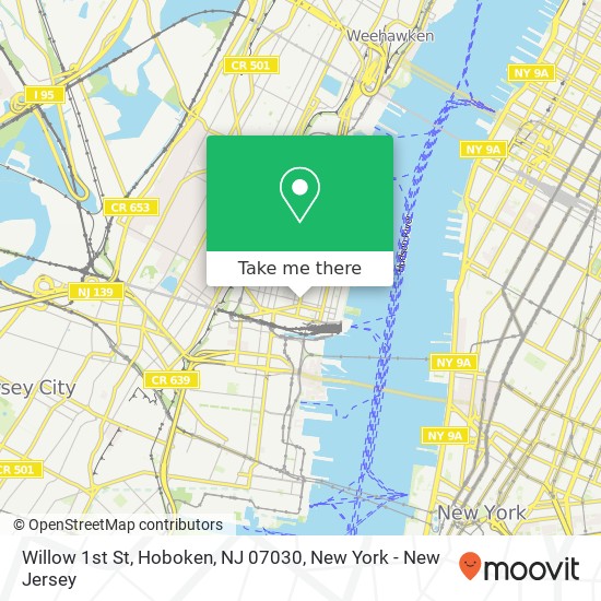 Willow 1st St, Hoboken, NJ 07030 map