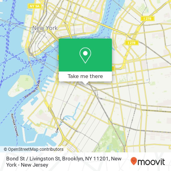 Mapa de Bond St / Livingston St, Brooklyn, NY 11201