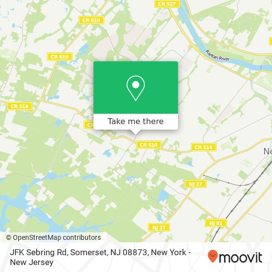 JFK Sebring Rd, Somerset, NJ 08873 map