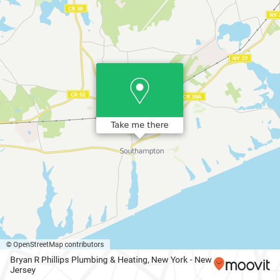 Bryan R Phillips Plumbing & Heating map