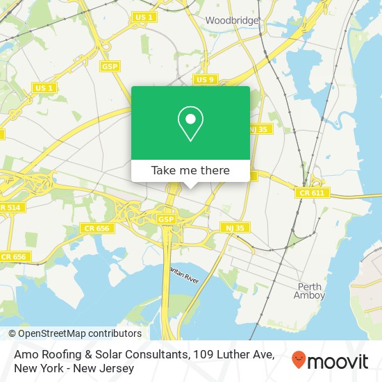 Amo Roofing & Solar Consultants, 109 Luther Ave map